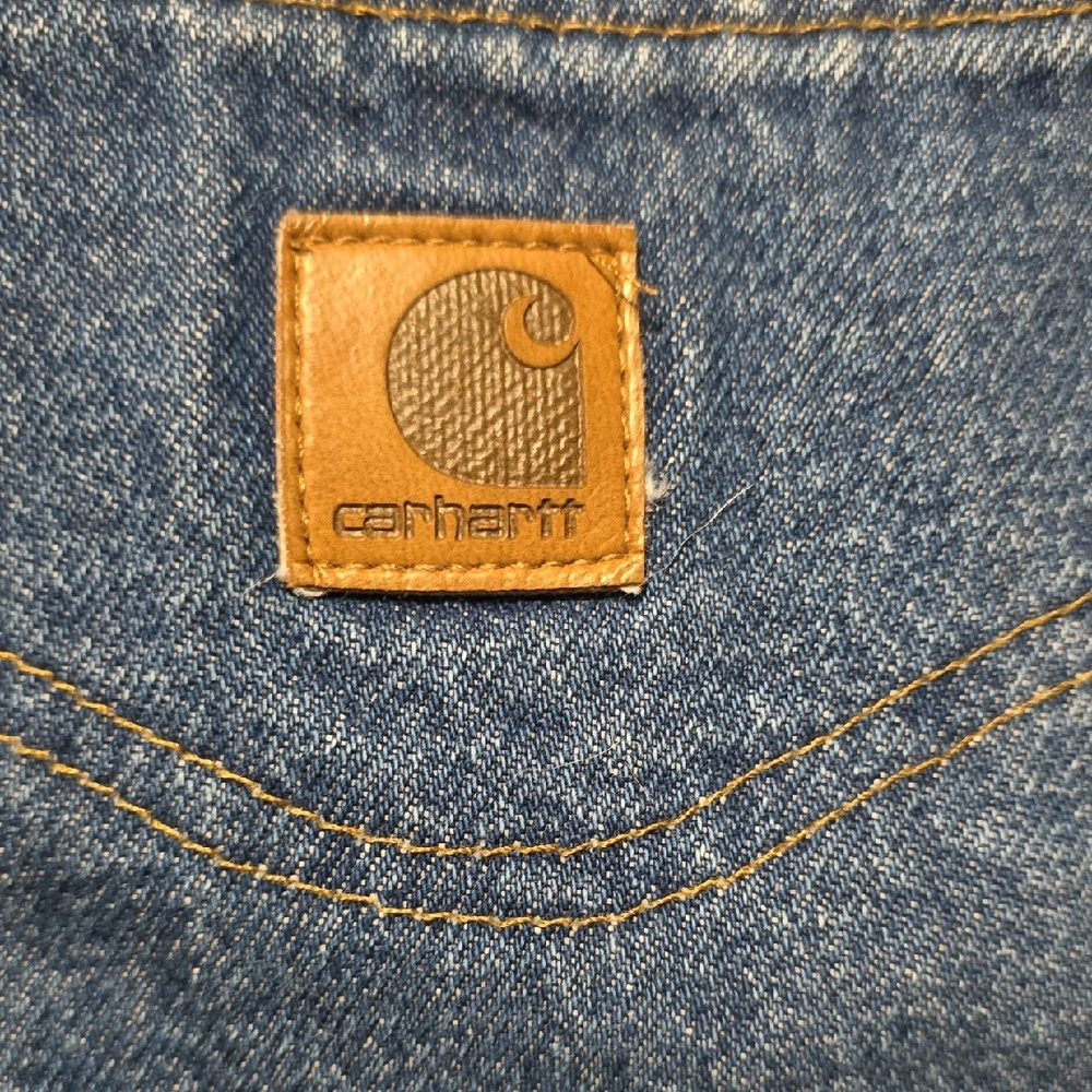 Carhartt Blue Denim Jeans. Never Worn. Mens Size 36x32 Traditional - Picture 2 of 4